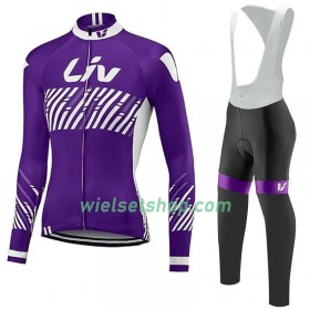 Fietskleding Dames (Fietsshirt Lange Mouw + Lange Koersbroek) 2017 CCC Liv N003